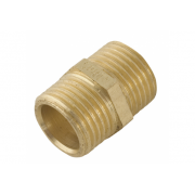 Spartan Hexagon Nipple 20mm Brass DR - NH20